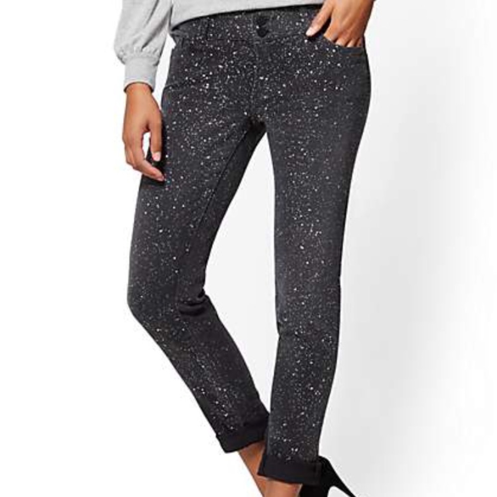 All over glitter boyfriend jeans